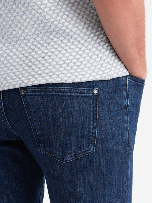 Ombre Clothing Muške klasične isprane traperice REGULAR FIT plava Ombre odjeća