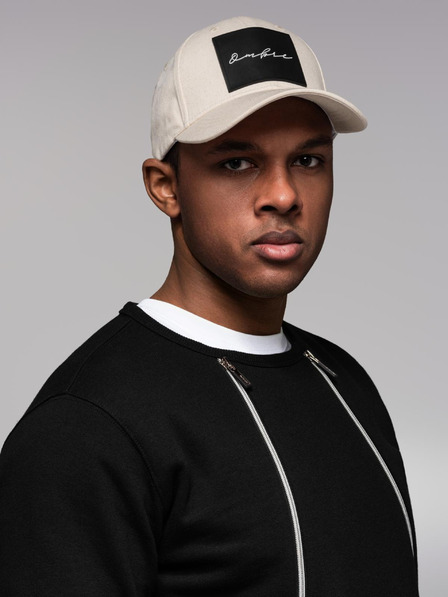 Ombre Clothing Muška kapa s velikom krpom krem ​​Ombre Clothing