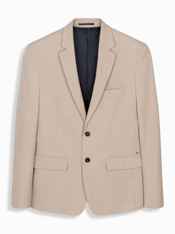 Ombre Clothing Elegantna muška bež jakna od mješavine vune Ombre Clothing