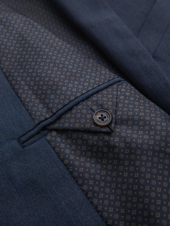 Ombre Clothing Elegantna muška jakna od mješavine vune u tamnoplavoj Ombre odjeći