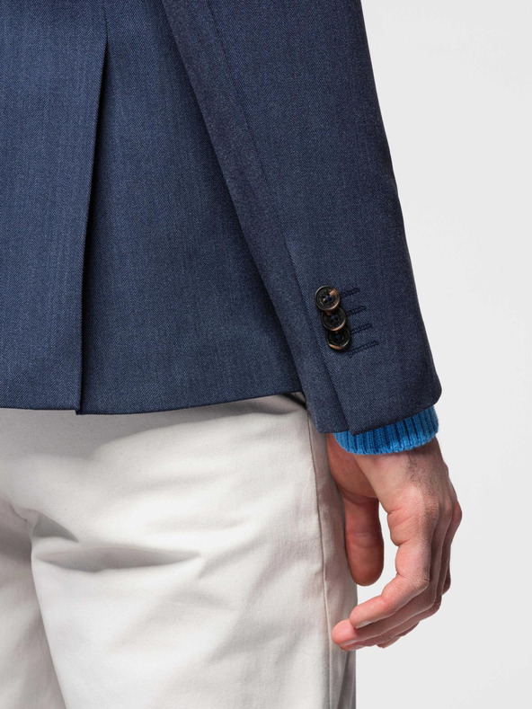 Ombre Clothing Elegantna muška jakna od mješavine vune u tamnoplavoj Ombre odjeći