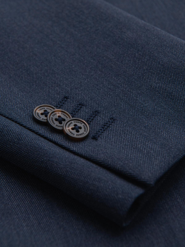 Ombre Clothing Elegantna muška jakna od mješavine vune u tamnoplavoj Ombre odjeći