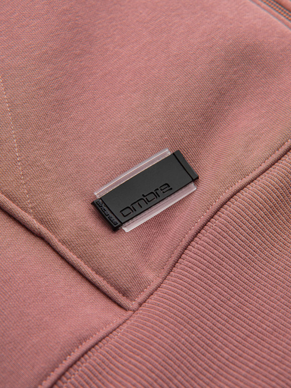 Ombre Clothing Muška pamučna dukserica BASIC sa zipom Ombre Clothing