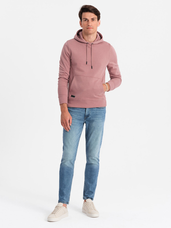 Ombre Clothing Muška pamučna hoodie dukserica BASIC s džepom Ombre Clothing
