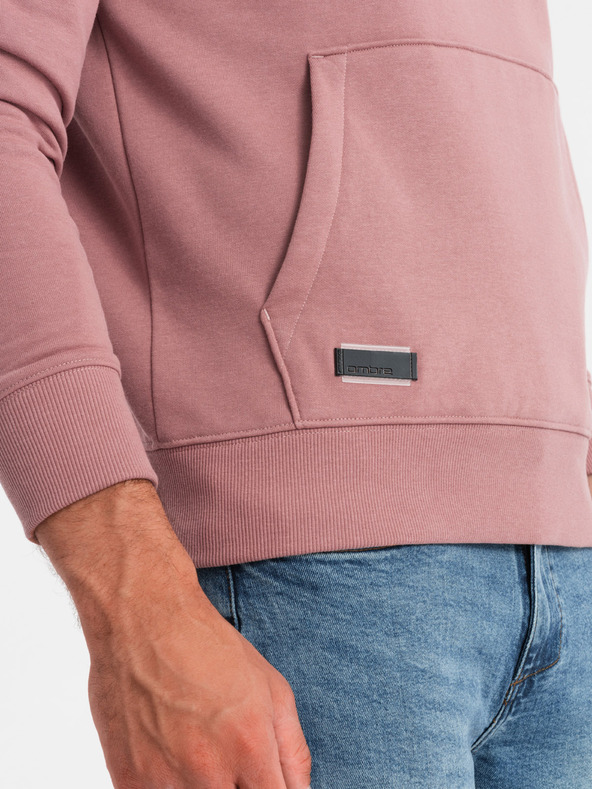 Ombre Clothing Muška pamučna hoodie dukserica BASIC s džepom Ombre Clothing