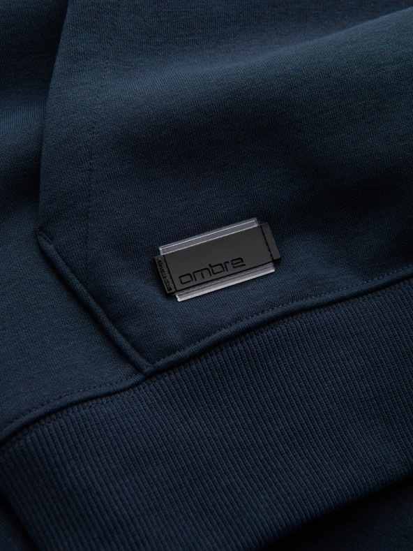 Ombre Clothing Muška pamučna hoodie dukserica BASIC s džepom Ombre Clothing