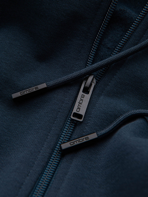 Ombre Clothing Muška pamučna elastična dukserica BASIC Ombre Clothing