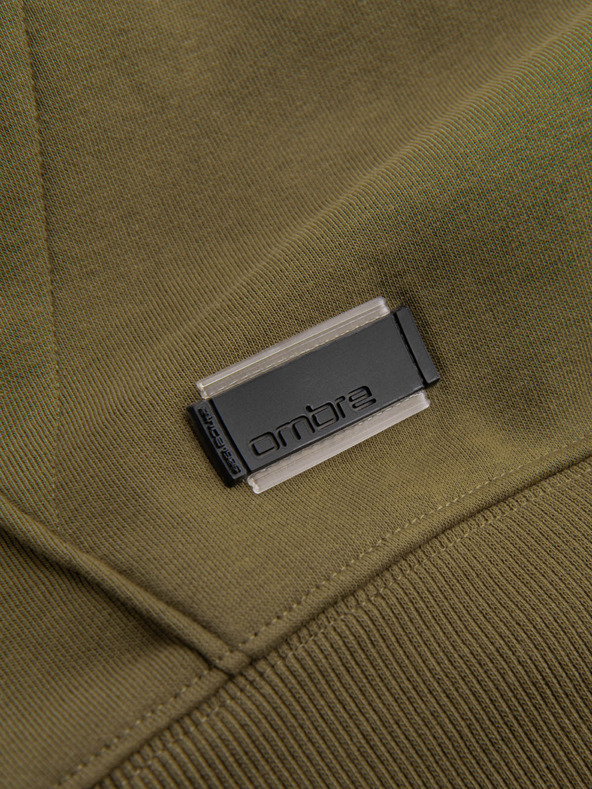 Ombre Clothing Muška pamučna hoodie dukserica BASIC s džepom Ombre Clothing