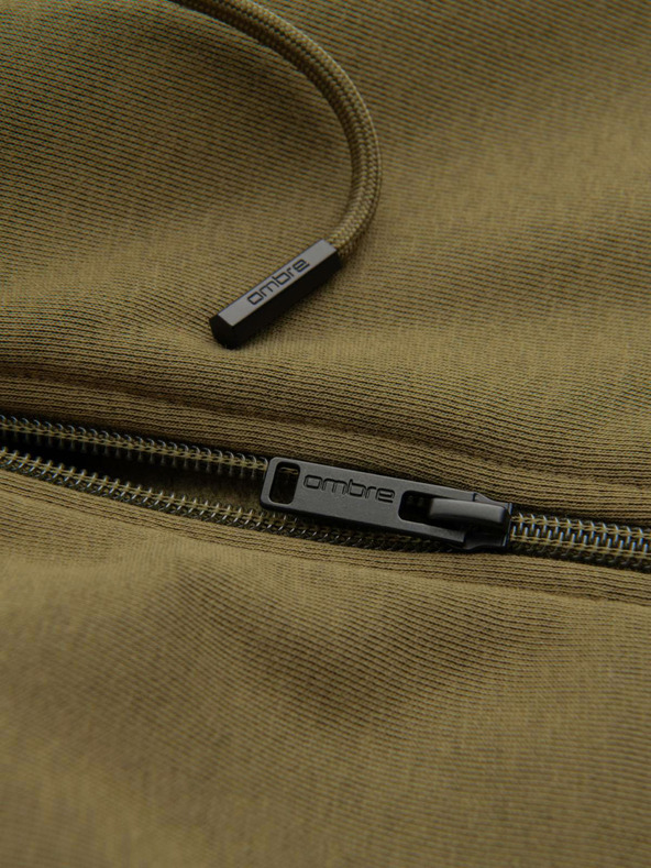 Ombre Clothing Muška pamučna elastična dukserica BASIC Ombre Clothing