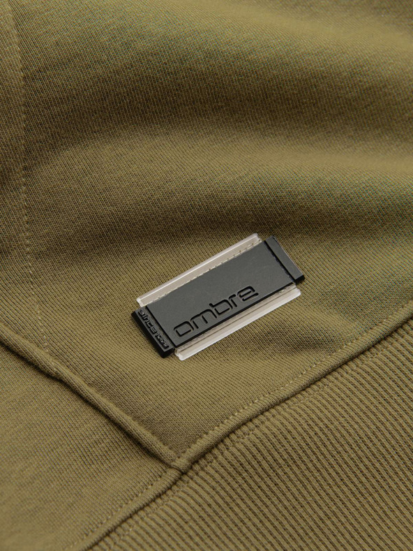 Ombre Clothing Muška pamučna elastična dukserica BASIC Ombre Clothing