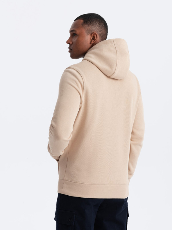 Ombre Clothing Muška pamučna hoodie dukserica BASIC s džepom Ombre Clothing