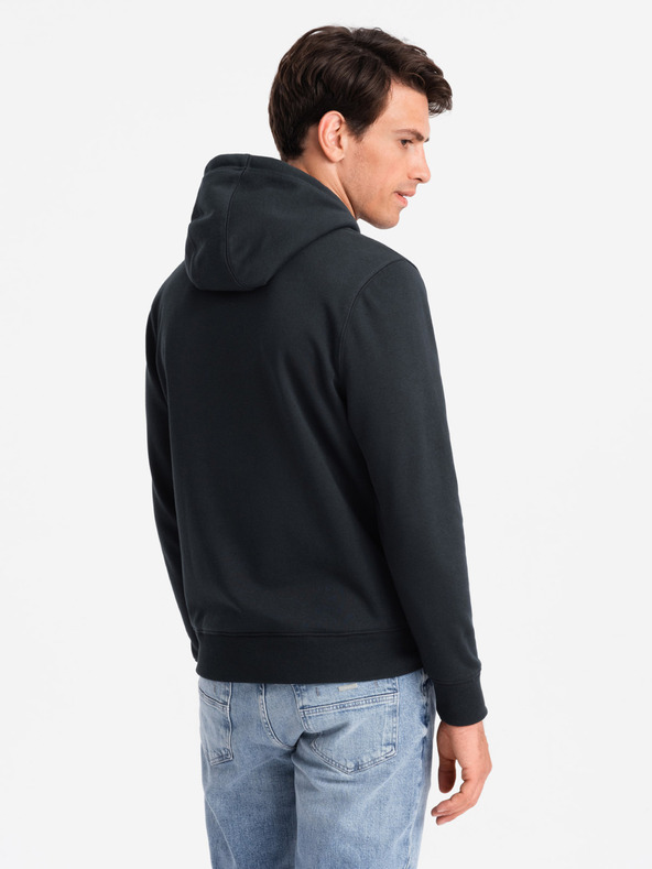 Ombre Clothing Muška pamučna hoodie dukserica BASIC s džepom Ombre Clothing