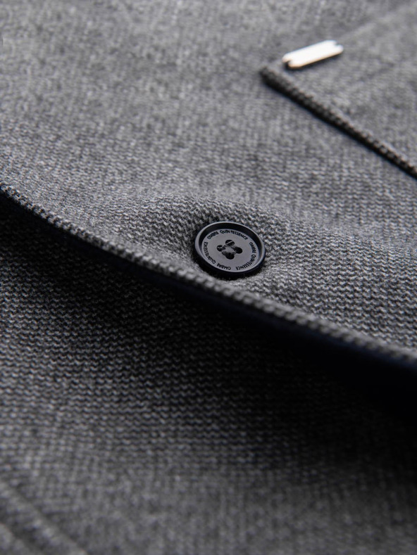 Ombre Clothing Ombre Clothing muški melange dugi kaput s kapuljačom