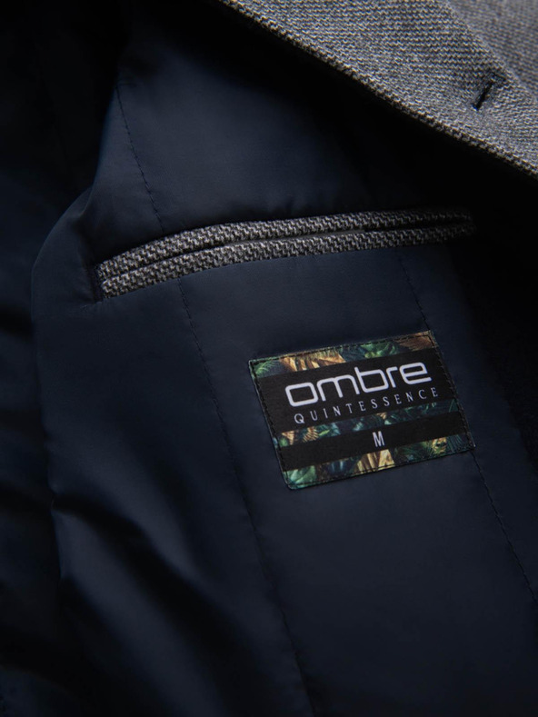 Ombre Clothing Ombre Clothing muški melange dugi kaput s kapuljačom