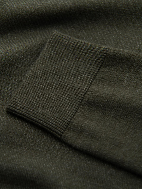 Ombre Clothing Muška pletena dolčevita od viskoze - tamnosiva V5 OM-SWTN-0127 Ombre odjeća