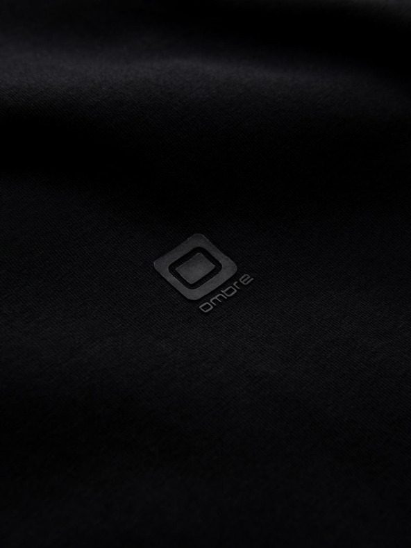 Ombre Clothing Muška trobojna pamučna majica kratkih rukava - bijela i tamnoplava V3 OM-TSCT-0174 Ombre odjeća