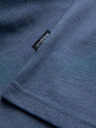 Ombre Clothing Muška klasična pamučna majica s V-izrezom BASIC - Blue Highlight V18 OM-TSBS-0145 Ombre odjeća