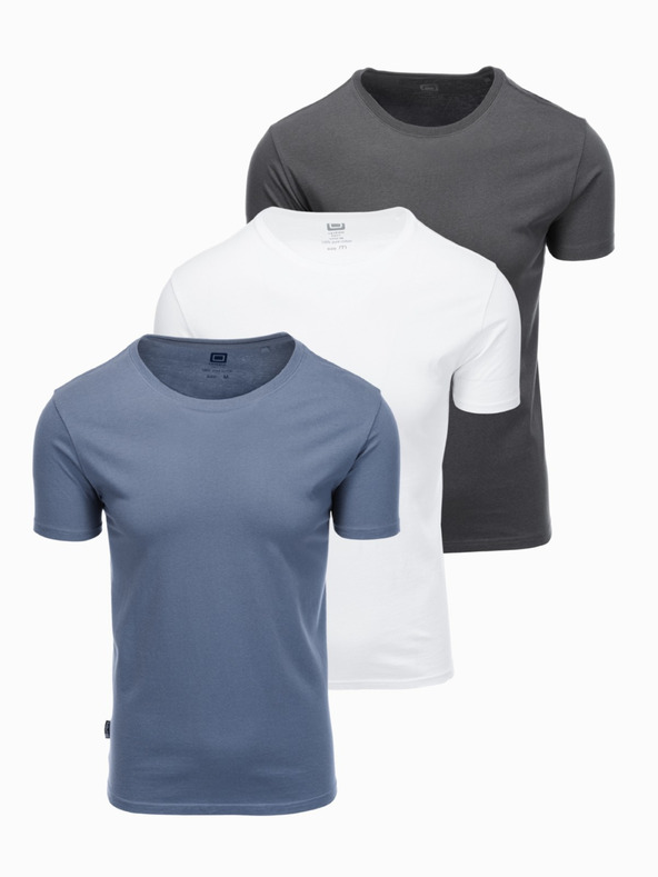 Ombre Clothing Muška majica bez printa - mix 3 kom Z29 Ombre Clothing
