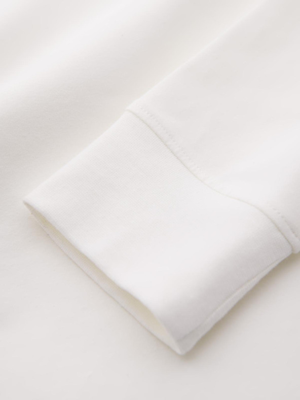 Ombre Clothing Muška pamučna majica kratkih rukava LOOSE FIT s okruglim izrezom - krem ​​V2 OM-LSBC-0129 Ombre odjeća