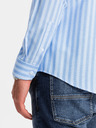 Ombre Clothing Muška bijela prugasta REGULAR FIT košulja s džepom Ombre Clothing