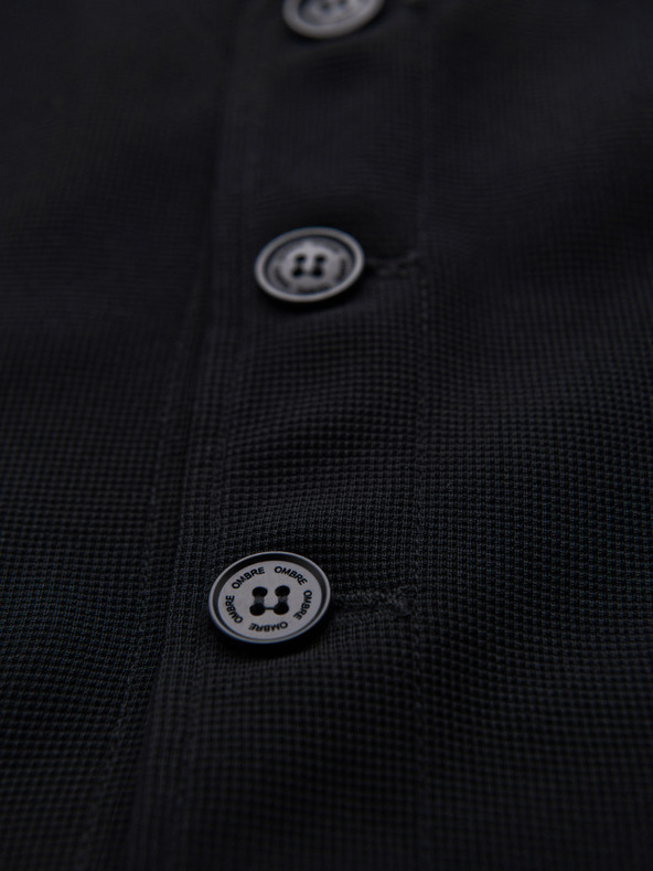 Ombre Clothing Muški strukturirani prsluk po mjeri s džepovima Ombre Clothing