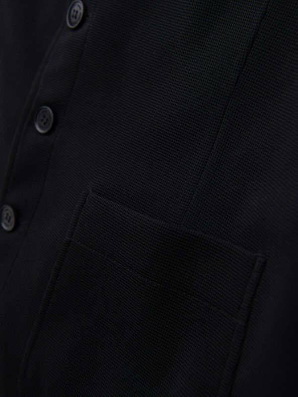 Ombre Clothing Muški strukturirani prsluk po mjeri s džepovima Ombre Clothing