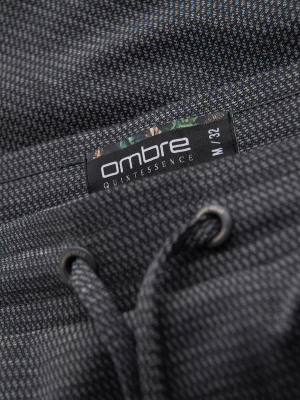 Ombre Clothing Muške strukturirane pletene kratke hlače s elastičnim pojasom Ombre Clothing