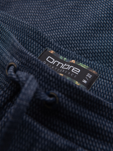 Ombre Clothing Muške strukturirane pletene kratke hlače s elastičnim pojasom Ombre Clothing