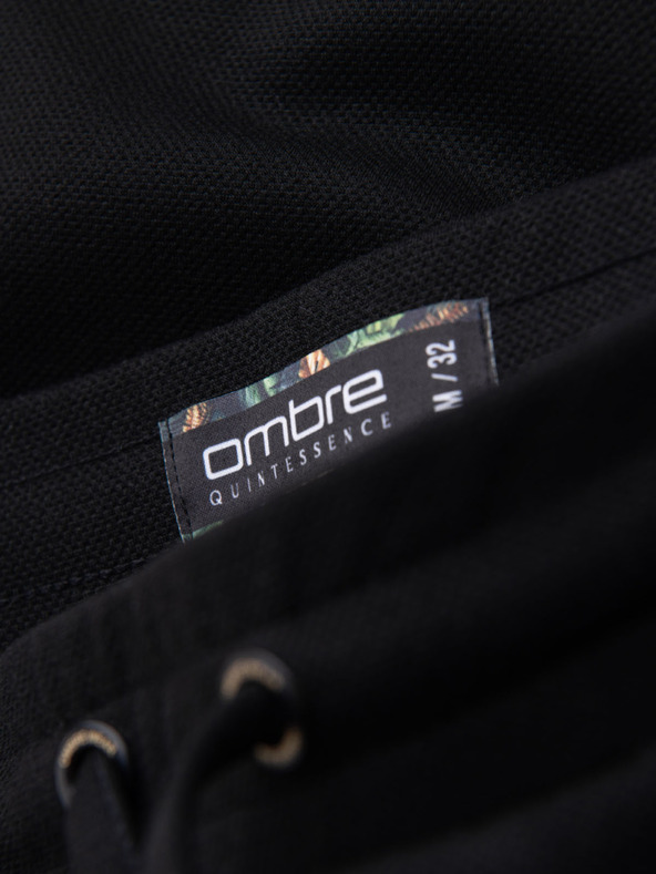 Ombre Clothing Muške pletene kratke hlače s preklopljenim nogavicama Ombre Clothing