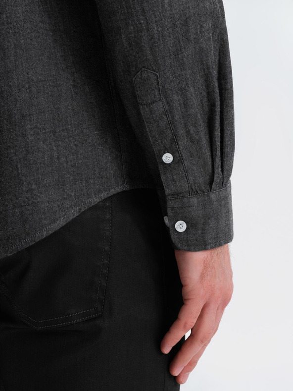 Ombre Clothing Muška traper košulja s vez-džepom Ombre Clothing