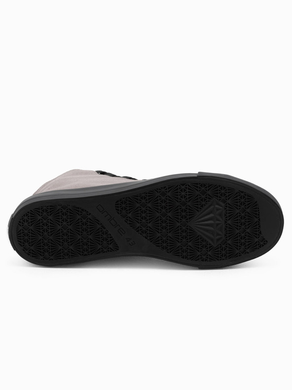 Ombre Clothing Crne i sive muške tenisice cipele Ombre Clothing T378