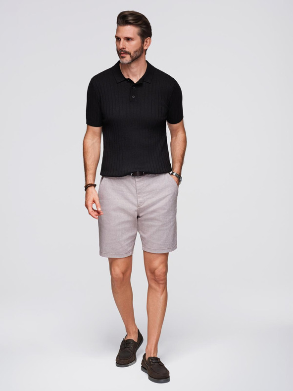 Ombre Clothing Muška polo majica SLIM FIT od viskoze s okomitim prugama Ombre Clothing