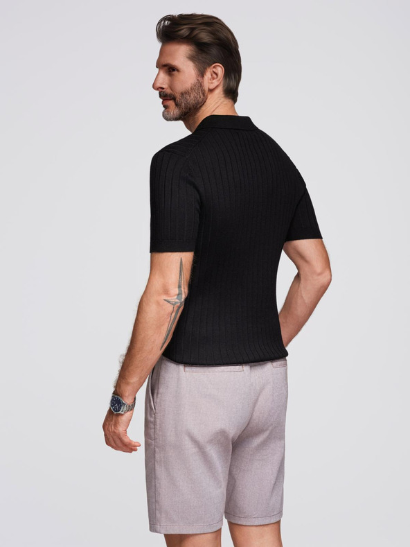 Ombre Clothing Muška polo majica SLIM FIT od viskoze s okomitim prugama Ombre Clothing