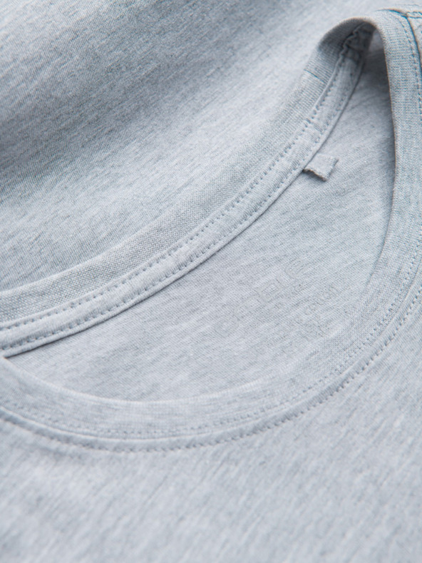 Ombre Clothing Svijetlo siva muška osnovna majica Ombre Clothing