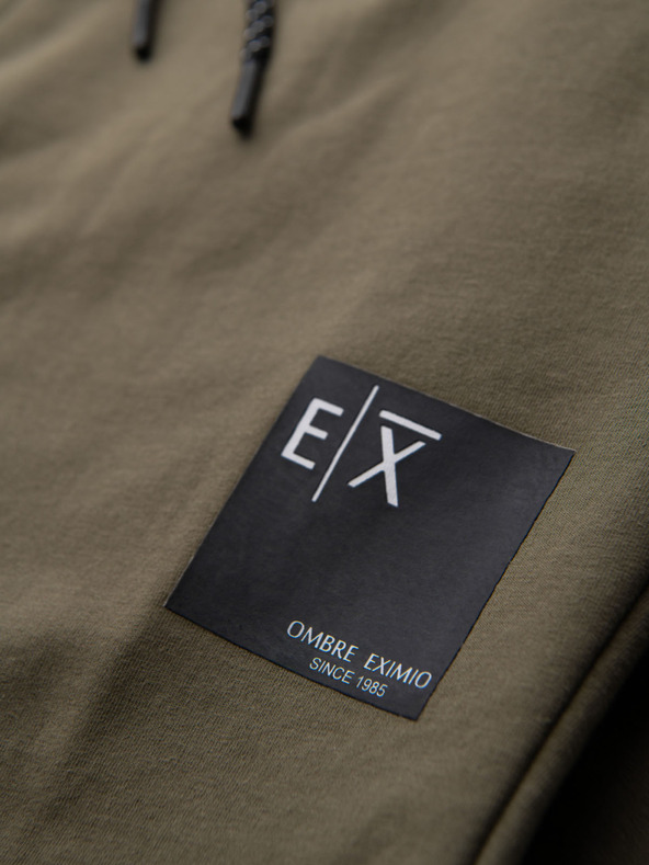 Ombre Clothing Muška dukserica s kapuljačom + trenerka - maslinasta