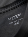 Ombre Clothing Muška klasična pamučna majica BASIC - siva