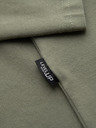 Ombre Clothing Muška pamučna majica LOOSE FIT s okruglim izrezom - khaki