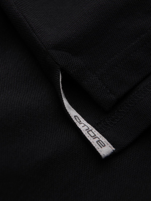 Ombre Clothing Crna muška base polo majica Ombre Clothing