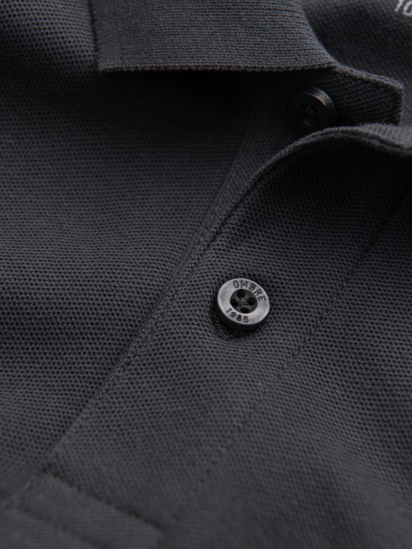 Ombre Clothing Siva muška base polo majica Ombre Clothing