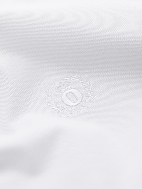 Ombre Clothing Bijela muška base polo majica Ombre Clothing