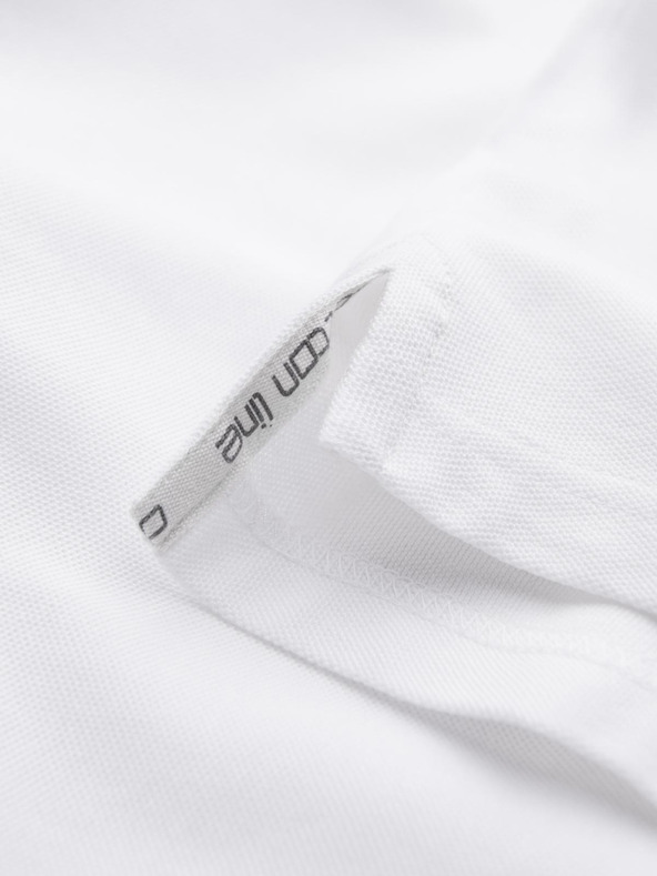 Ombre Clothing Bijela muška base polo majica Ombre Clothing