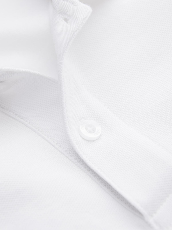 Ombre Clothing Bijela muška base polo majica Ombre Clothing