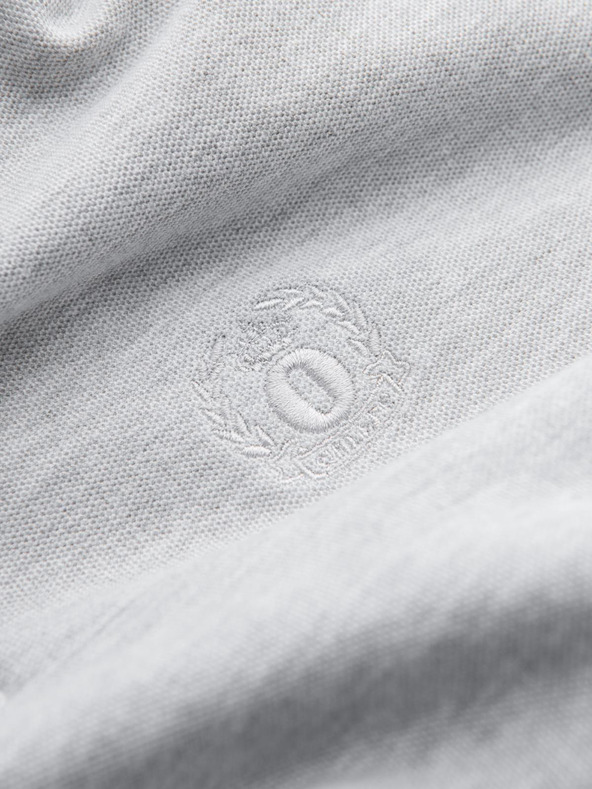 Ombre Clothing Svijetlo siva muška osnovna polo majica Ombre Clothing