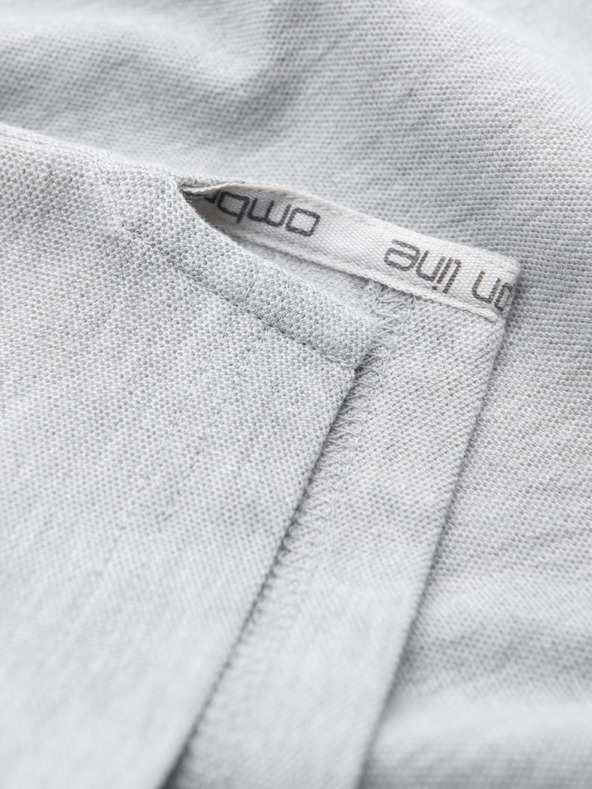 Ombre Clothing Svijetlo siva muška osnovna polo majica Ombre Clothing