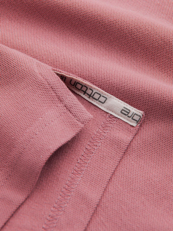 Ombre Clothing Ružičasta muška base polo majica Ombre Clothing
