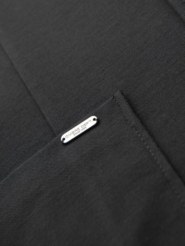 Ombre Clothing Muški sivi sako SLIM od fino strukturiranog pletiva