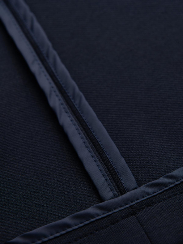 Ombre Clothing Muški tamno plavi sako SLIM od fino strukturiranog pletiva