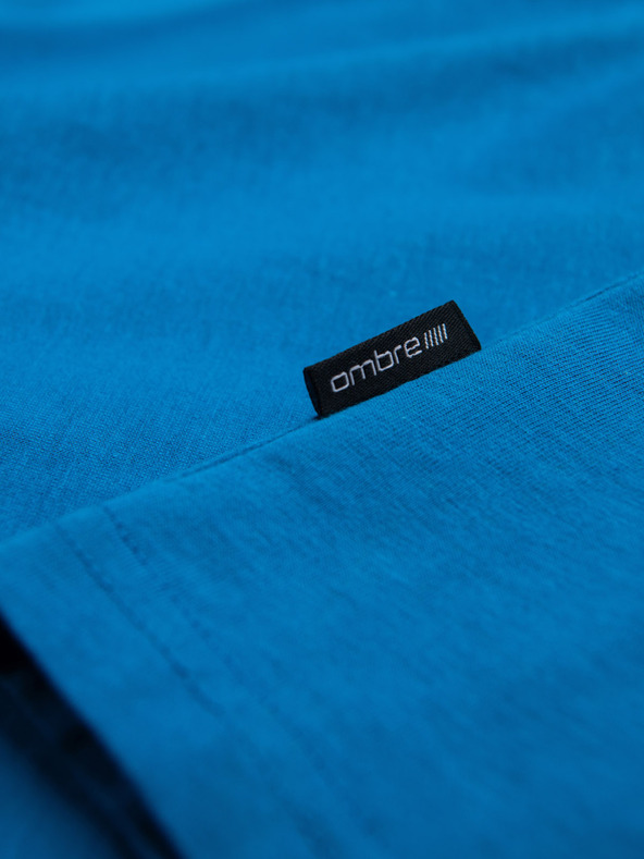 Ombre Clothing Muška klasična pamučna majica kratkih rukava BASIC Ombre odjeća