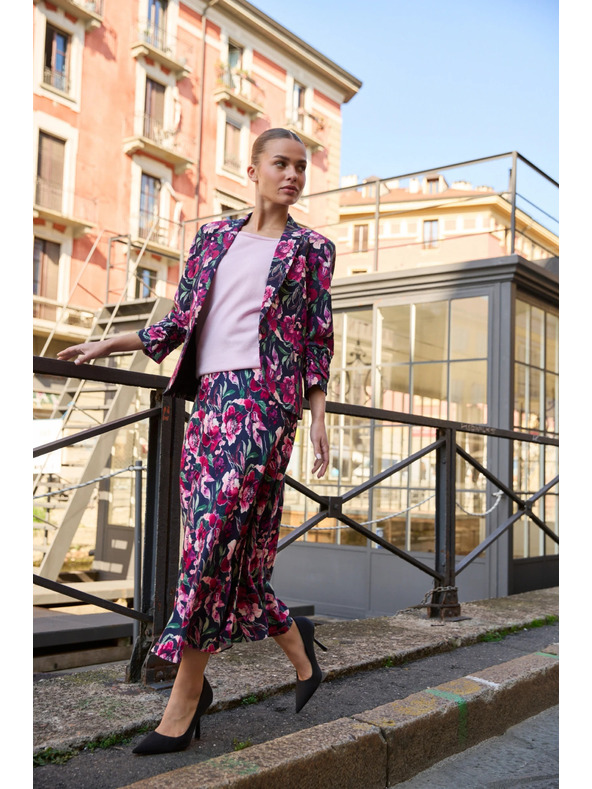 Moodo Plavi cvjetni sako Moodo