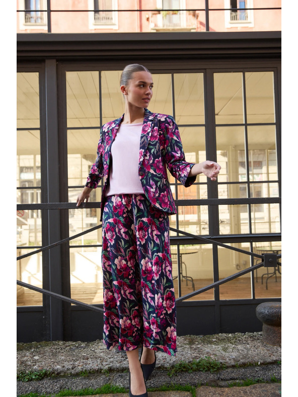 Moodo Plavi cvjetni sako Moodo